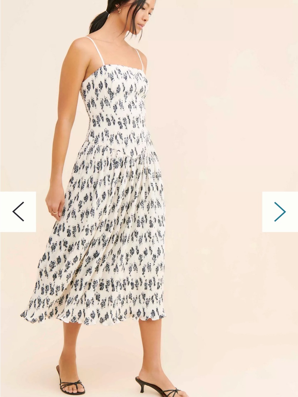 Hutch plisse floral dress